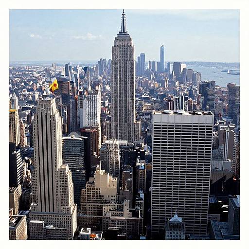 Vintage Manhattan Skyline Aerial Views