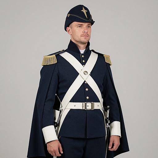Patriot Soldier in Military Costume