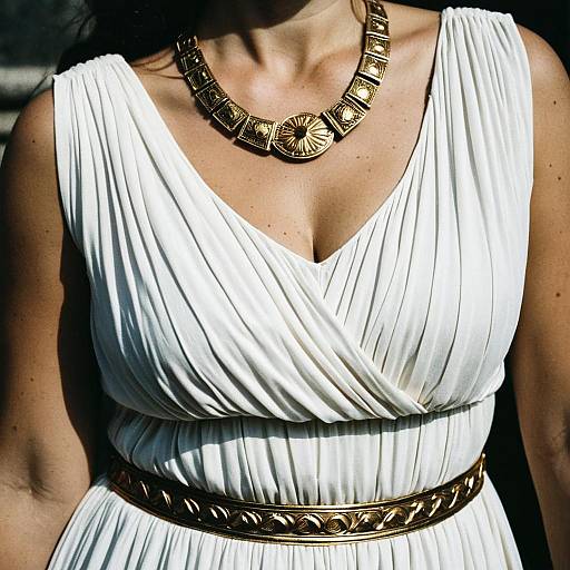 Adult Roman Goddess Costume Close-Up
