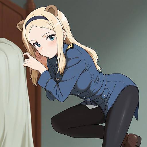 Illustration of Aleksandra i. pokryshkin, brave witches in the style of Osame