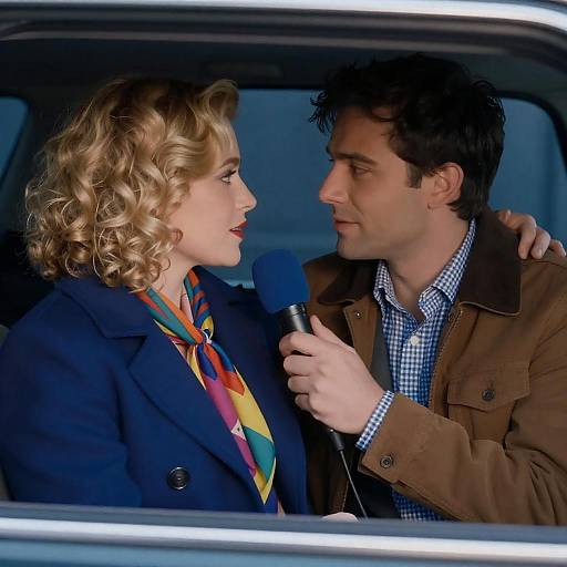 Intimate Car Conversation between Couple