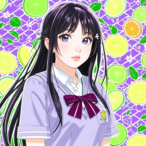 Illustration of Aihara mei, citrus (saburouta) in the style of Amazuyu tatsuki