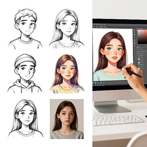 Sketch to Digital Art Transformation Guide