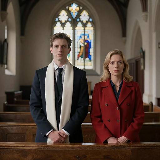 Couple in a Church Setting