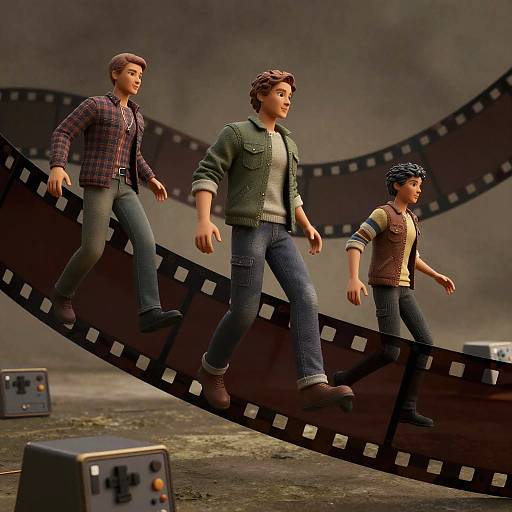 Surreal Filmstrip to 3D World