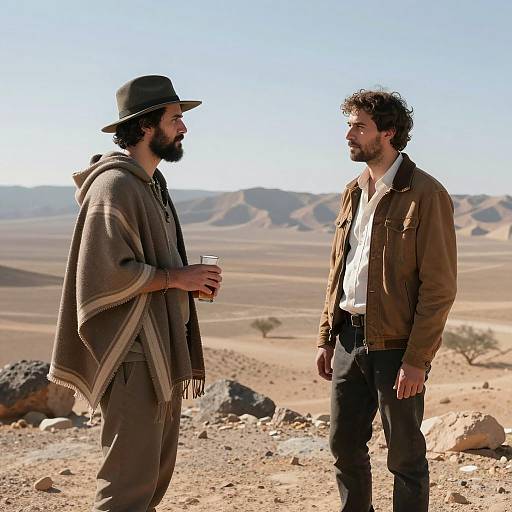 Confrontation in a Desert Landscape