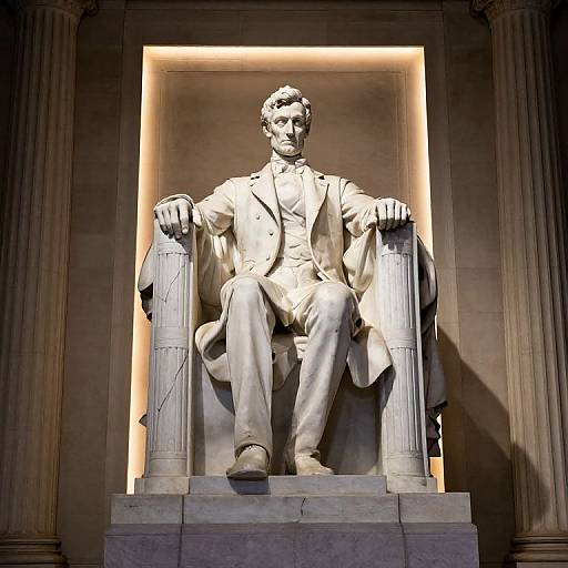 Illuminated Classical Stone Monument