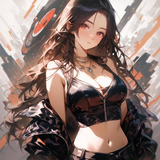 Futuristic Bazaar: Serene Girl Portrait