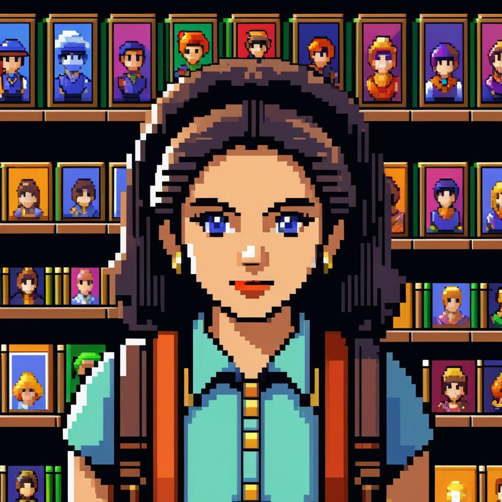 Retro Comic-Style NPC Portrait Design