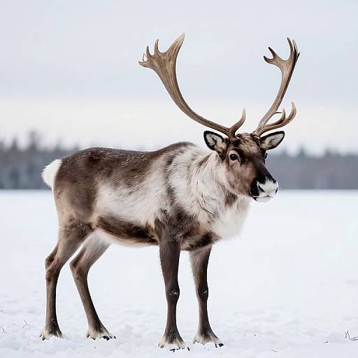 Photorealistic Half Reindeer Half Hog