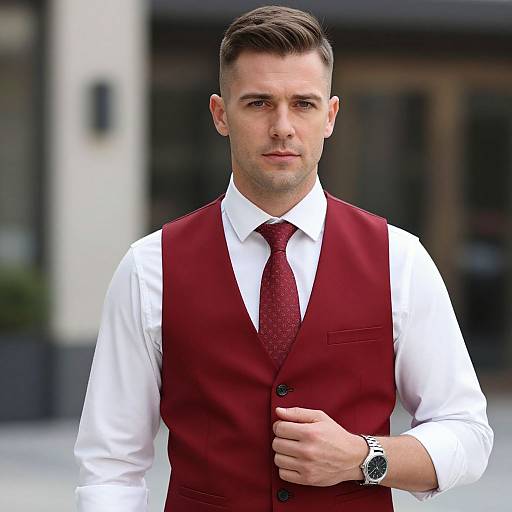 Confident Professional Man in Urban Setting