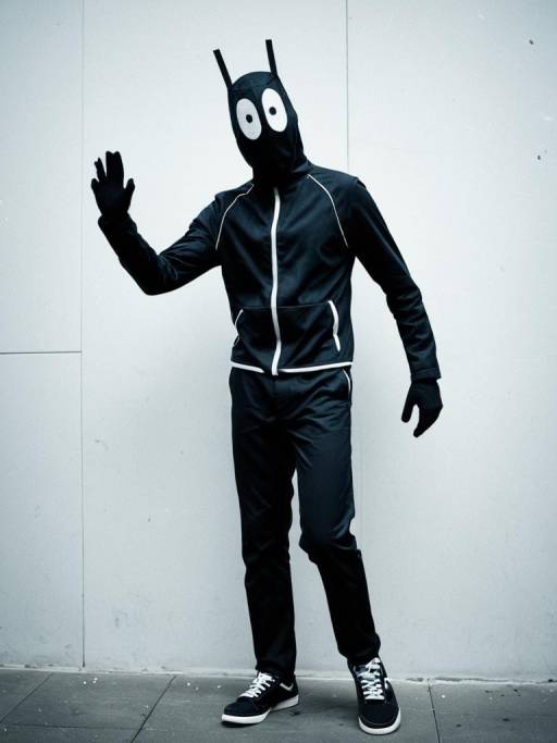 Humorous Stickman Costume Editorial Photo