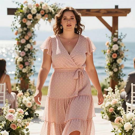 Romantic Boho Lakeside Wedding Dress