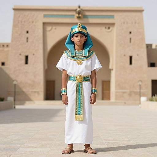 Boy in Traditional Egyptian Dress