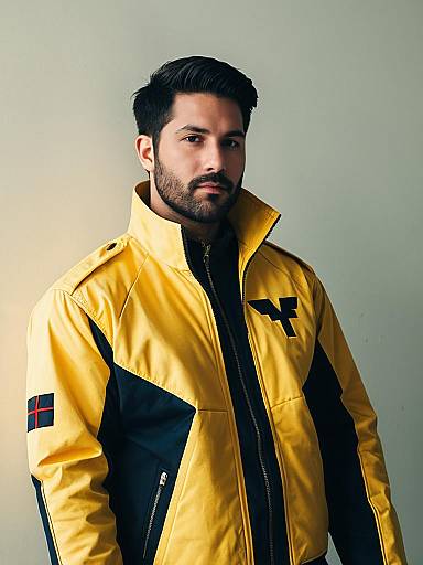 Man in Yellowjacket Cosplay Costume