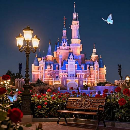 Whimsical Fairy-Tale Castle Garden