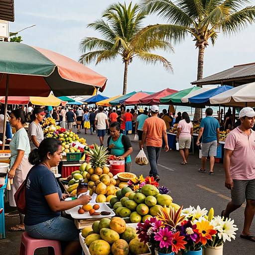 Vibrant Hilo City Market Scene