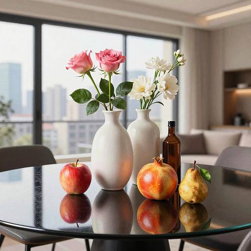 Hyperrealistic Pastel Cityscape Still-Life