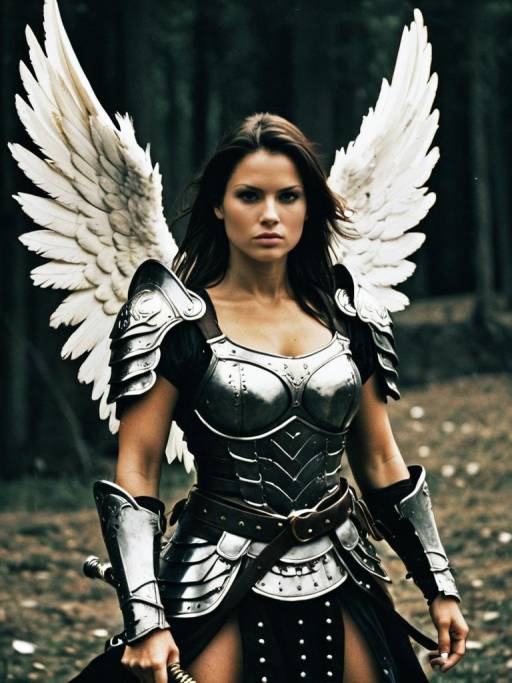 Fearless Female Warrior Angel Concept