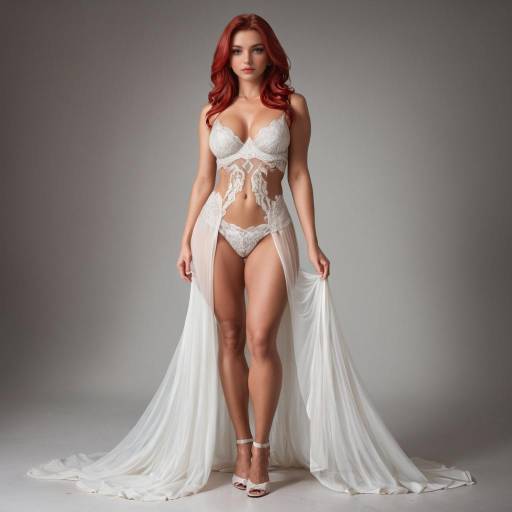 Elegant Lingerie Model in Vintage Flair Elegant Lingerie Model in Vintage Flair