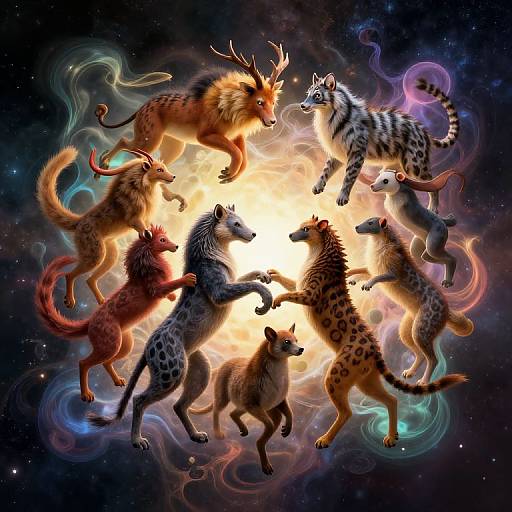 Surreal Animalia Cosmic Dance