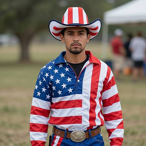 Realistic American Cowboy Portrait