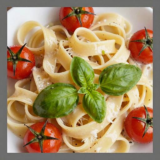 Colorful Close-Up Pasta Dish