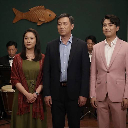 Candid Group Portrait in Dim Light