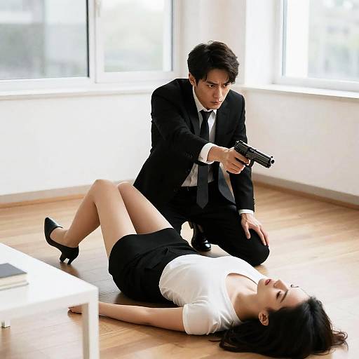 Tense Confrontation in Modern Setting