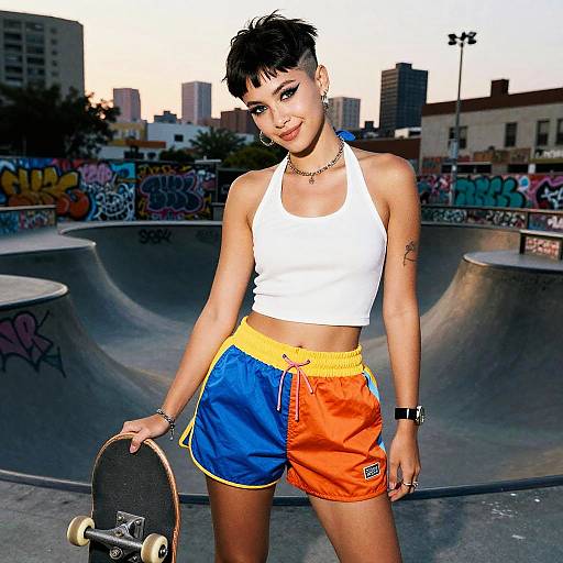 Urban Skate Portrait at Dusk