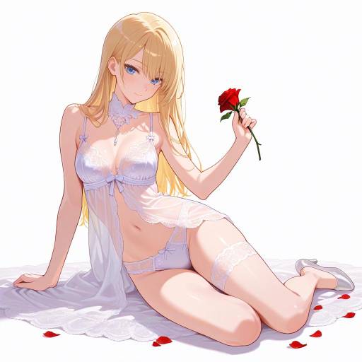 Elegant Lingerie Portrait of a Dreamy Woman Elegant Lingerie Portrait of a Dreamy Woman