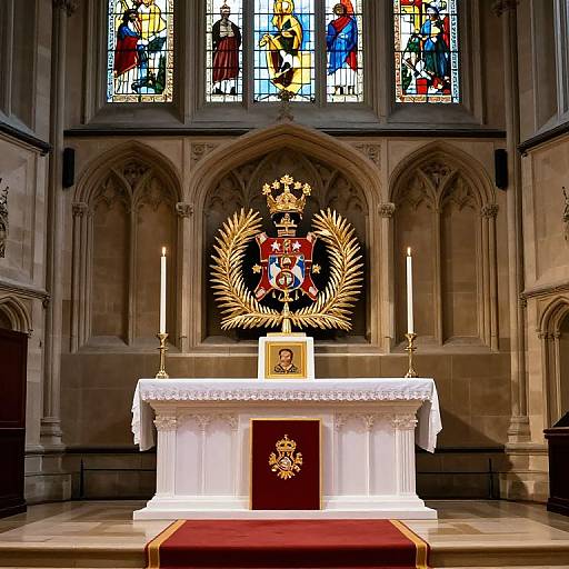 Duke of Edinburgh's Insignia on Altar