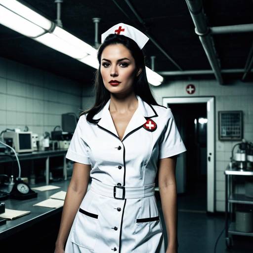 Confident Nurse in Edgy Lab Setting
