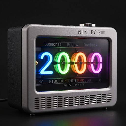 Hyperrealistic Nixie Tube Clock-Radio