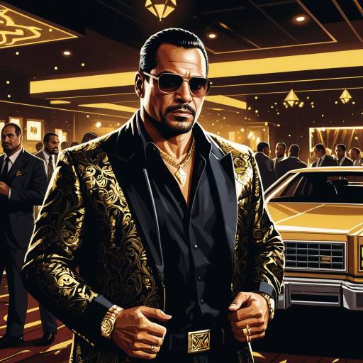 Stylish Man in Ornate Jacket at Luxury Party