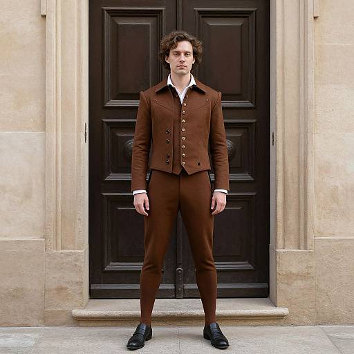 Man in Renaissance Brown Costume