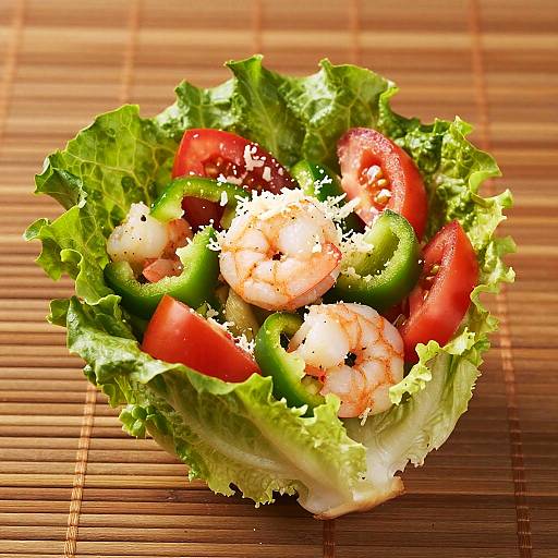 Fresh Shrimp Salad in Lettuce Cup
