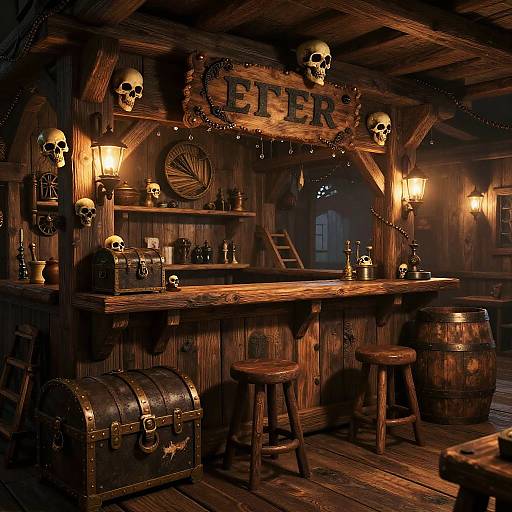 Fantasy Pirate Tavern Concept Art