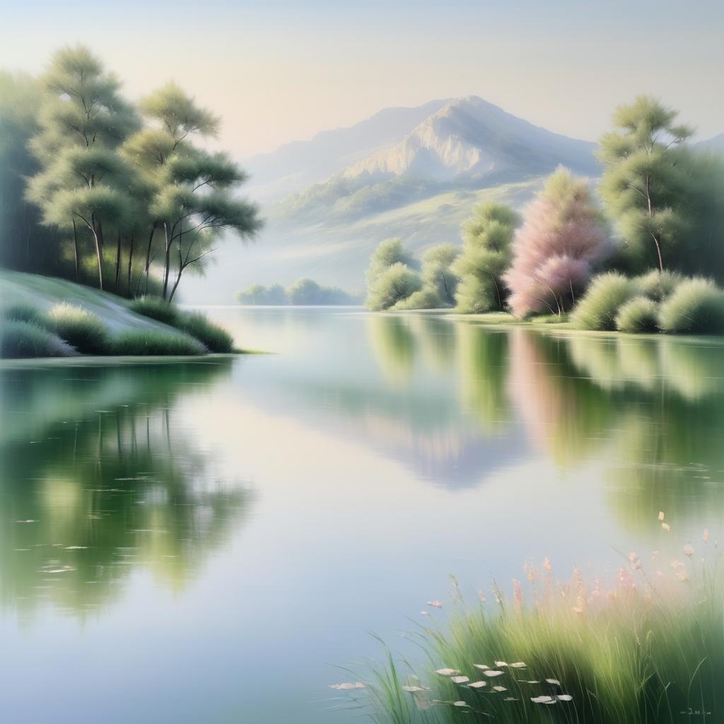 Tranquil Lakes in Romantic Impressionism