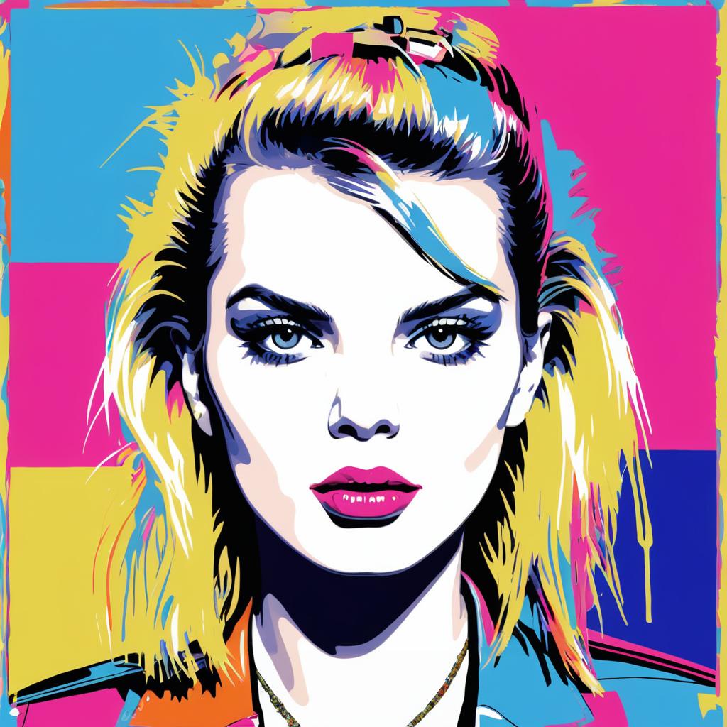 Irritated Taylor Swift in Pop Art Style