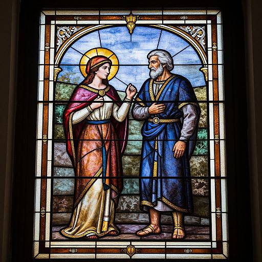 Stained Glass Ancestors Portrait