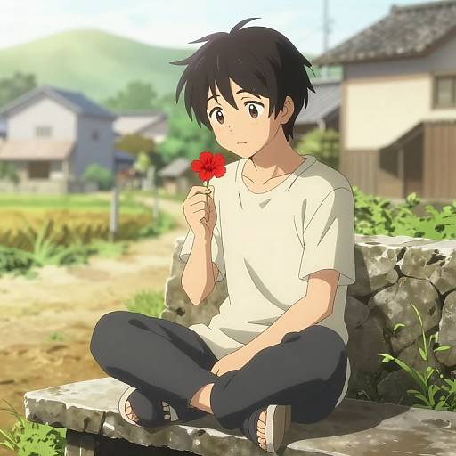 Kagami Uekusa in Peaceful Village