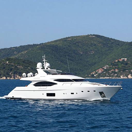 Luxurious White Yacht Casino Royale