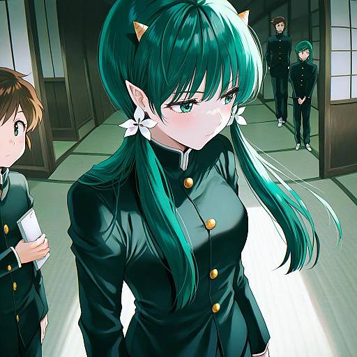 Illustration of Moroboshi ataru, urusei yatsura in the style of Sakuyu