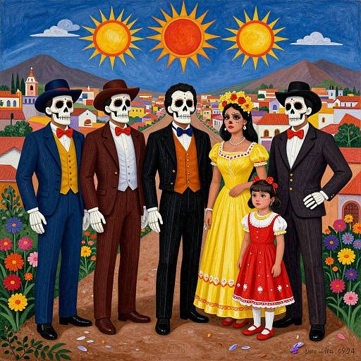 Vibrant painting of 