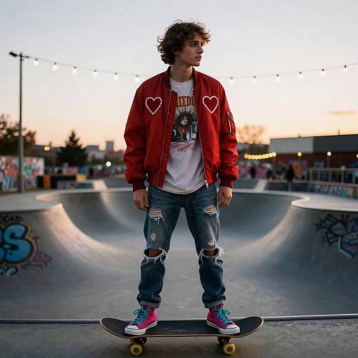 Valentine Outfit for Romantic Skateboarder