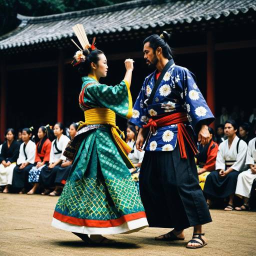 Traditional Japanese and Brazilian Festival Dance