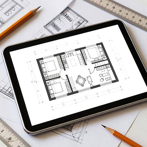 3D Architectural CAD Floor Plan Visualization