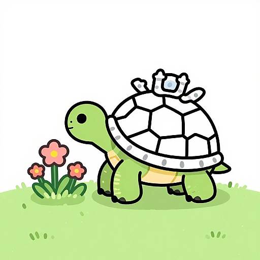 Minimal Line Turtle in WoW Armor