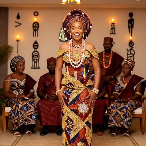 Traditional Nigerian Bride in Igbo Wedding